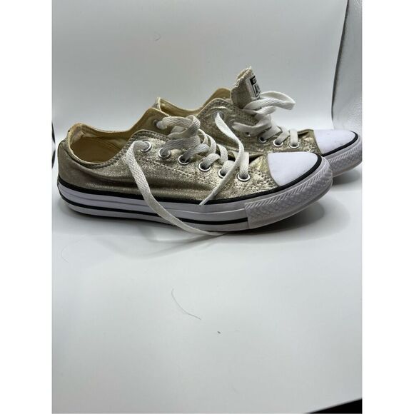 Size 7- Converse Chuck Taylor All Star Ox Light Gold - Picture 1 of 3